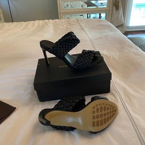 Bottega Veneta black slides